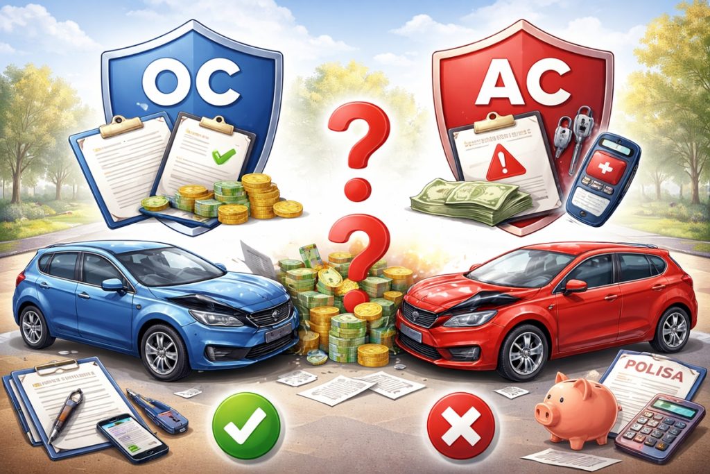 Szkoda z OC sprawcy a z AC własne